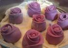 紫薯玫瑰花馒头的做法